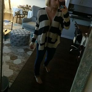 Button up cozy sweater